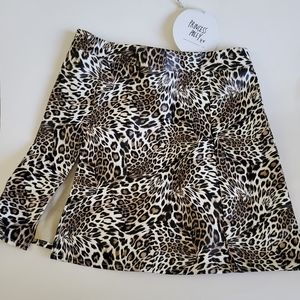 Princess Polly Samira Leopard Mini Skirt Size 2